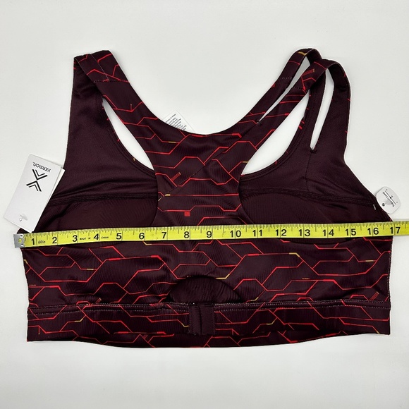 Xersion Women's Burgundy Hi Tech Medium Support Sports Bra Size M L XXL - Picture 13 of 13